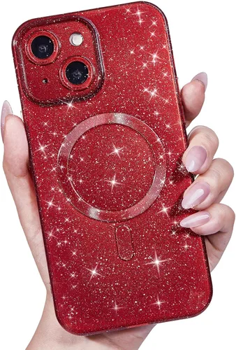 Vista 38 de LoeoeL Funda para iPhone 12 con Purpurina Compatible con Magsafe, Femenina Linda Brillante Magnética Mag Safe Bonita Funda para Teléfono
