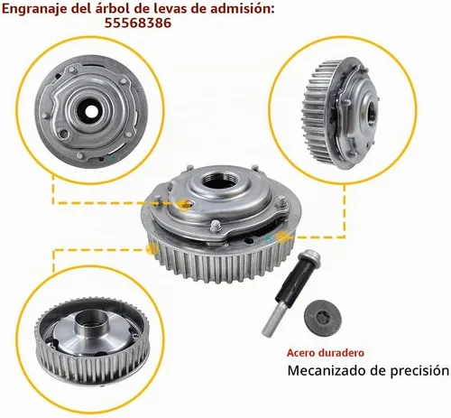 Vista 3 de Fases de leva con engranajes de piñón variable, sincronización de árbol de levas para admisión y escape Compatible con Chevrolet Aveo5 Cruze
