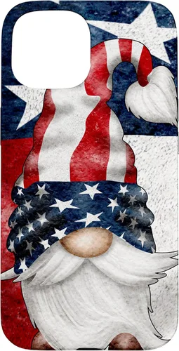 Vista 6 de 4th of July Independence Day Gnome for Women Memorial Day Case for iPhone 17