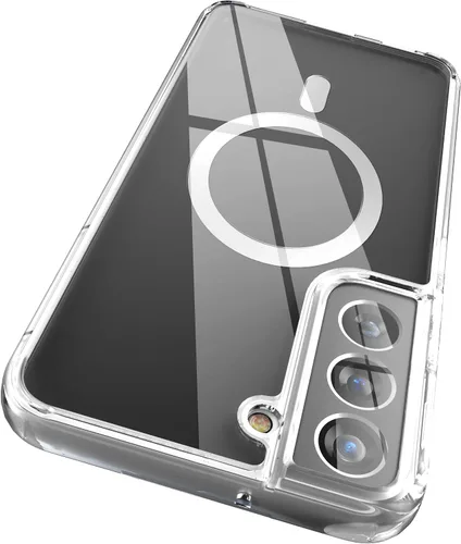 Vista 11 de ENCASED Funda transparente para Samsung Galaxy S22, funda magnética delgada compatible con Magsafe (S22)