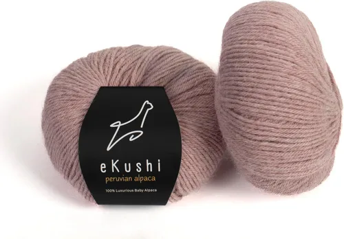 Vista 98 de 100% Hilo de Alpaca Baby para Tejer y Ganchillo - 1 Cono de Hilo Premium DK - Ligero, Hipoalergénico y Térmico Hecho en Perú - Ideal para Proyectos