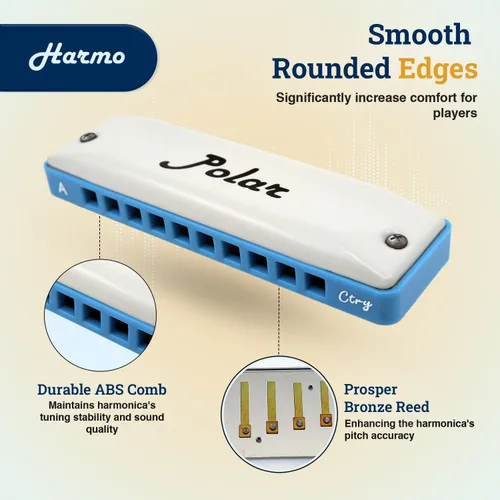 Vista 3 de Harmo Armonica Polar Super Country - A
