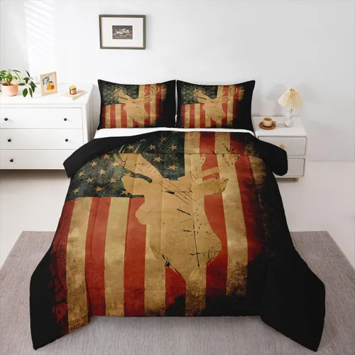 Vista 21 de Erosebridal Happy Camping - Edredón tamaño individual para niños, juego de ropa de cama de animales del bosque del bosque para bebés, niños y niñas
