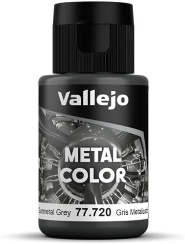 Vista 12 de Vallejo - Color Metálico Aluminio 32 ml (1.08 fl.oz.) Reproduce fielmente diferentes acabados metálicos