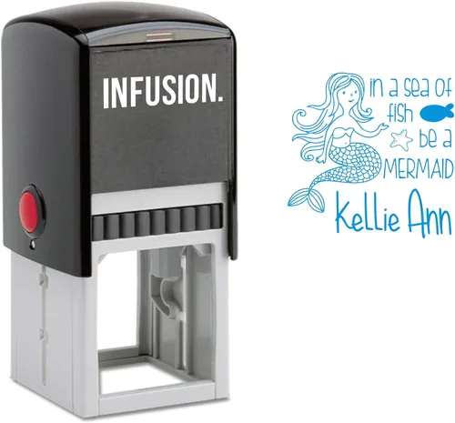 Vista 3 de Infusion Sello con nombre de niño autoentintado para niños (Bee Great)
