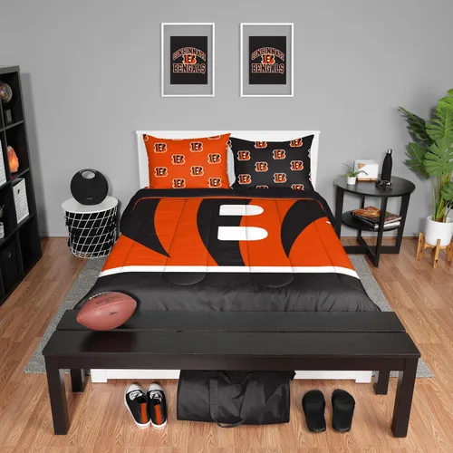 Vista 19 de FOCO Unisex-Adult NFL Team Logo Bed in a Bag Comforter Bedding 3-Piece Set