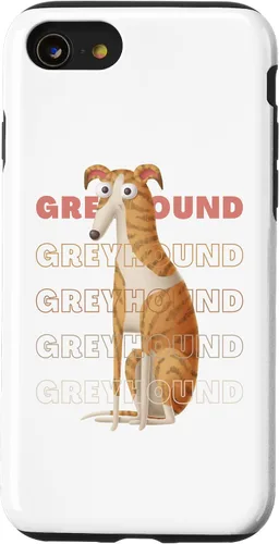 Vista 18 de Greyhound Big Eyes Funny Cartoon Sighthound Lover Design Case for iPhone 17