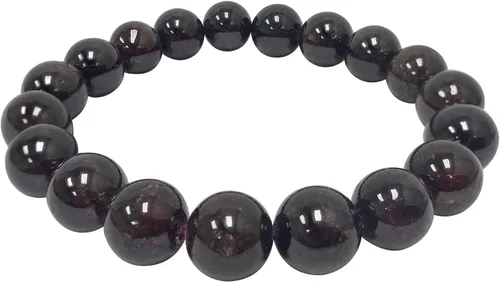 Vista 112 de Gem Avenue Handmade Round Bead Stretch Bracelet Unisex Natural Stone Beaded Jewelry for Men & Women, Elastic Wristband for Daily Wear