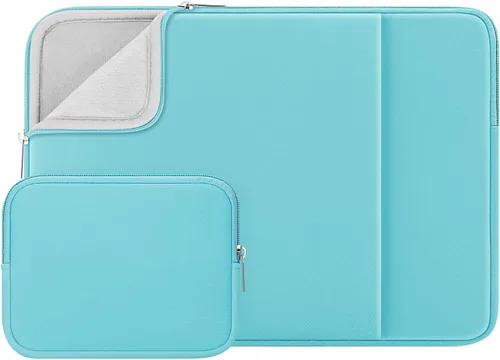Vista 8 de RAINYEAR Funda para laptop de 11 pulgadas, bolsa de forro suave con bolsillo frontal y bolsa de accesorios, compatible con MacBook Neo A18 MacBook