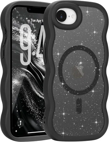 Vista 114 de Pepmune - Funda para iPhone 12 Pro Max con marco ondulado y estructura rígida, color mate claro, cubierta trasera unisex, compatible con Magsafe