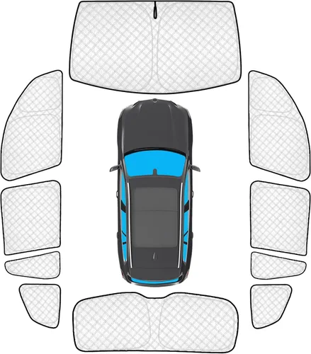 Vista 53 de KMF 6 piezas de parasoles gruesos para Mazda 3 Hatchback (No Sedán) 2014-2018 Accesorios, parasoles completos para parabrisas y ventanas de coche