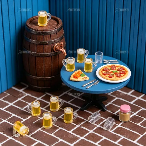 Vista 4 de AUEAR, Preciosa taza de cerveza de plástico taza modelo tazas tazas (10 piezas)