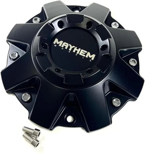 Vista 4 de Mayhem Wheels C108010C01 C806803-2CAP 806804CB7 C108010MB01 Tapa central negra mate