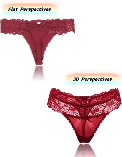 Vista 52 de ohyeah Tangas sexy de encaje tangas bragas de tiro bajo ropa interior para mujer de algodón entrepierna braga tangas bragas 4-18
