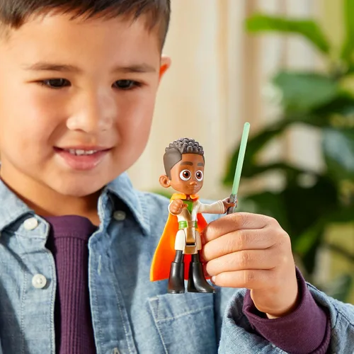 Vista 5 de Star Wars: Young Jedi Adventures Kai Brightstar Figura de acción, juguetes a escala de 4 pulgadas, juguetes preescolares para niños y niñas de 3 años