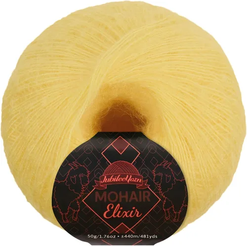 Vista 110 de JubileeYarn Mohair Elixir Yarn - 50g/Skein Baby Wool Blend - Cosmopolitan - 1 Skein