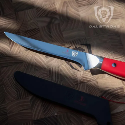 Vista 8 de Dalstrong Cuchillo para deshuesar – Serie Shogun – Cuchillo de acero japonés AUS-10V Super Steel de 6 pulgadas – Regalo – Tratado al vacío – Mango