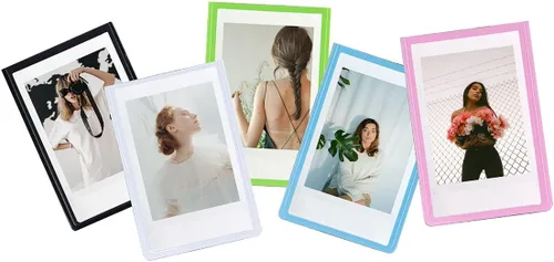 Vista 10 de Orga'Neat - Marco de fotos magnético de 2 x 3 para refrigerador de Fujifilm Instax Mini película instantánea, marcos magnéticos para nevera, pequeño