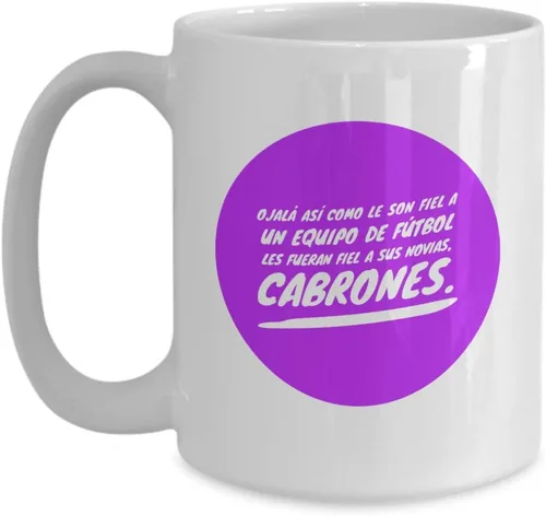 Vista 3 de Taza de Café Cabrones Vaso, taza café divertidas, tazas personalizadas, taza de café inspiradoras, taza con mensajes positivos.