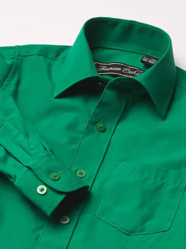 Vista 2 de AXNY Conjunto combinado de camisa de manga larga con botones y lazo y bolsillo cuadrado para niños