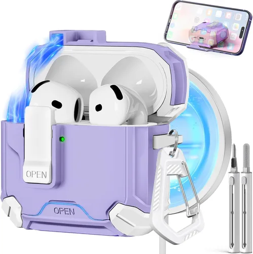 Vista 8 de Pohgelan Compatible con AirPods Pro 2ª/1ª funda (azul)