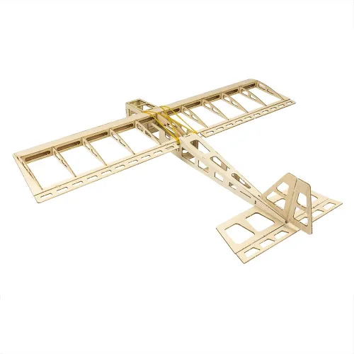 Vista 5 de Balsa Wood Aircraft 22.835 in Mini Stick Entrenamiento Eléctrico Avión Deportivo Necesidad de Construir para Adultos (R0301)