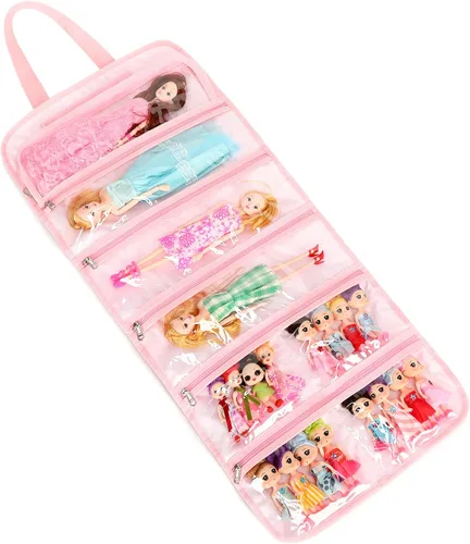 Vista 7 de Bolsa de Almacenamiento para Muñecas de Juguete, Estuche de Transporte Compatible con LOL Surprise Toys Dolls Omg, Organizador Colgante Bolsa