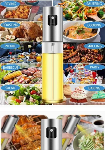 Vista 3 de Botella de spray de aceite de oliva, Mister de aceite, botella de spray de 3.4 fl oz, spray de aceite de oliva para ensalada, barbacoa, cocina