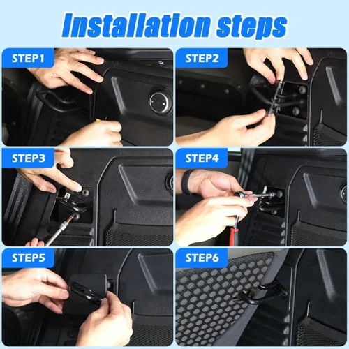 Vista 7 de Soporte de ajuste de ángulo del respaldo del asiento trasero del automóvil de aleación de aluminio Accesorios modificados automáticamente para Land