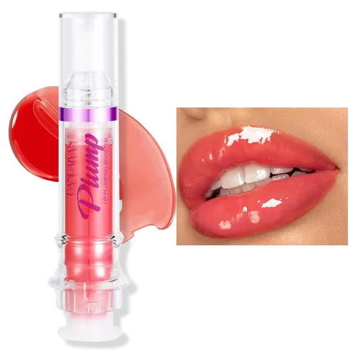 Vista 14 de Erinde Brillo de labios voluminoso, estimulante natural picante para rellenar los labios, ultra hidratante y nutritivo, acabado brillante, aceite 01#