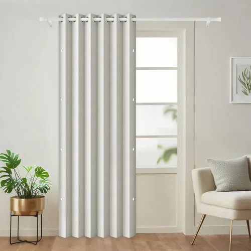 Vista 46 de Cortinas plisadas completamente opacas con cierre magnético, 72 pulgadas de largo, para interiores y exteriores, 1 panel, 45 pulgadas de ancho x 72
