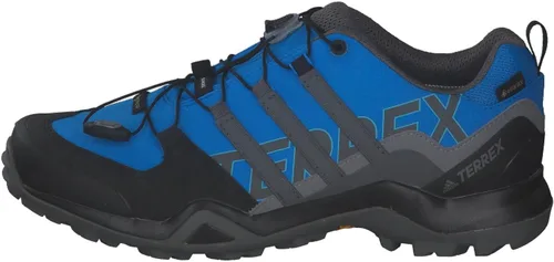 Vista 2 de adidas Zapatos de senderismo Terrex Swift R2 Gore-Tex para hombre, Oliva negro