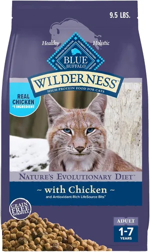 Vista 12 de Blue Buffalo Wilderness - Dieta Evolutiva Natural de la Naturaleza, Alimento Seco Natural para Gatos Adultos Alto en Proteínas y Sin Granos, Sabor
