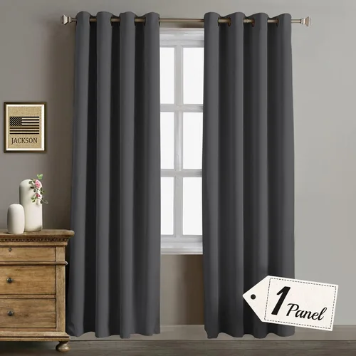 Vista 22 de Rose Home Fashion Cortinas opacas para puerta corrediza, oscurecimiento de la habitación, cortinas con aislamiento térmico para sala de estar