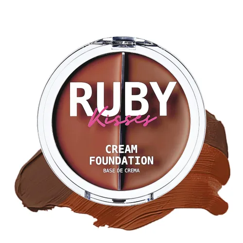 Vista 14 de Ruby Kisses 3D Face Creator - Base y corrector en crema, 12 horas de duración, cobertura media a completa, no grasa, ideal para maquillaje y paleta