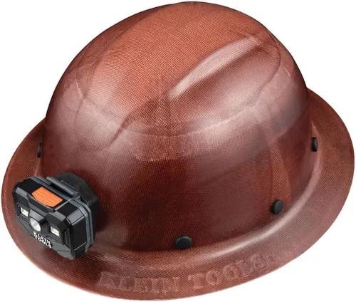 Vista 11 de Klein Tools 60452 - Casco duro, ala completa, clase G serie KONSTRUCT, banda que absorbe el sudor, almohadilla superior, color marrón