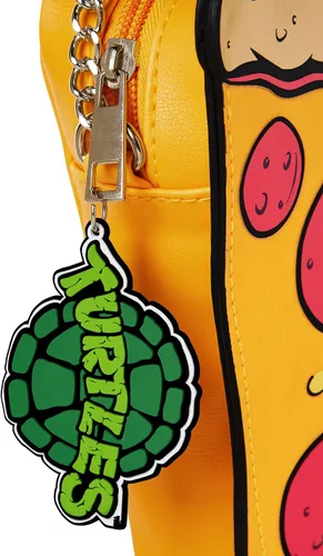 Vista 5 de Spirit Halloween Teenage Mutant Ninja Turtles Pizza Slice Crossbody Bag Con licencia oficial Accesorio TMNT, Multi colorido