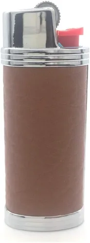 Vista 13 de Funda de cuero de metal para encendedor BIC Mini J5