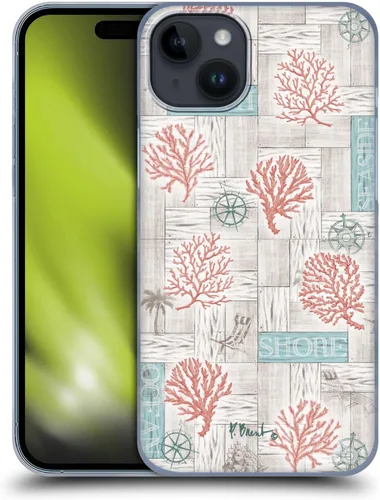 Vista 14 de Head Case Designs Officially Licensed Paul Brent Agate Mermaid Coastal Hard Back Case Compatible with Apple iPhone 15 Plus