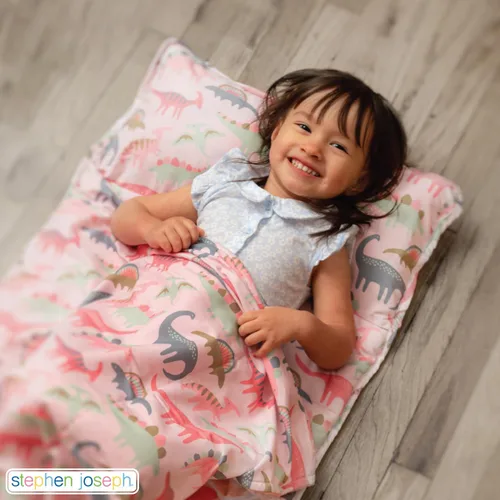 Vista 2 de Stephen Joseph, Toddler All Over Print Nap Mat with Soft Blanket and Removable Pillow for Boys & Girls, Kids Sleeping Bag for Elementary, Daycare