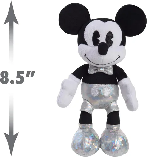 Vista 2 de Disney 100 años de maravilla Mickey Mouse pequeño animal de peluche, juguetes para niños de 2 años en adelante de Just Play
