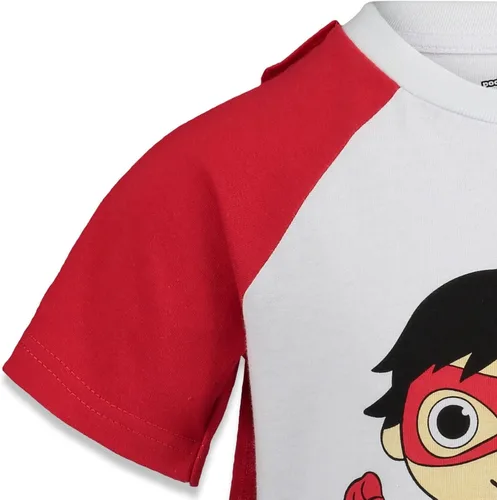 Vista 6 de RYANS WORLD Red Titan - Conjunto de camiseta de manga corta para niños Rojo