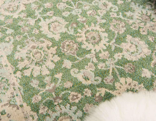 Vista 5 de Unique Loom Penrose Collection - Alfombra de área - Krystle (2' 2" x 3' 1" rectangular, verde/beige)