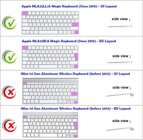 Vista 3 de Steinberg Cubase Shortcut - Funda de silicona para teclado mágico de Apple A1644 MLA22LL/A, MLA22B/A (lanzado desde 2015)