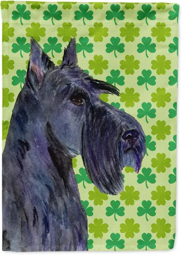 Vista 113 de Caroline's Treasures SS4442GF Affenpinscher Bandera de jardín con retrato de trébol del día de San Patricio para buzón, bandera decorativa