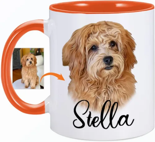 Vista 8 de Taza de café personalizada con cara de bebé, taza personalizada con foto, nombre y título, cumpleaños, Navidad, día del padre, día de la madre, baby