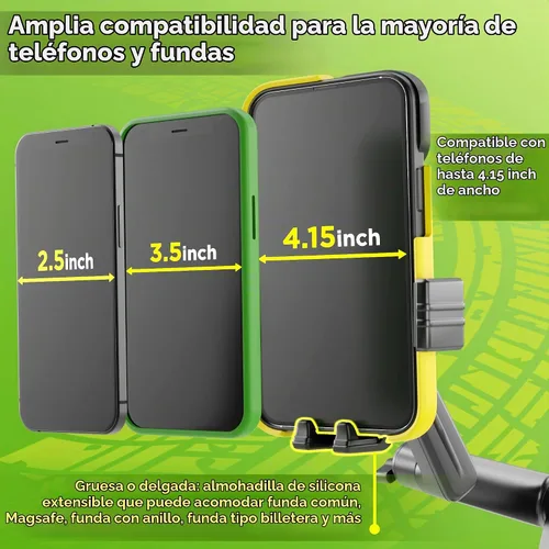 Vista 4 de Soporte de teléfono celular para camioneta, para conductores de camiones, ventosa resistente + almohadilla de salpicadero, soporte de iPhone