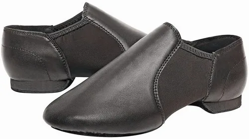 Vista 6 de Zapatos de jazz con suela de cuero, sin cordones, para niñas y niños (niños pequeñosniños grandes)