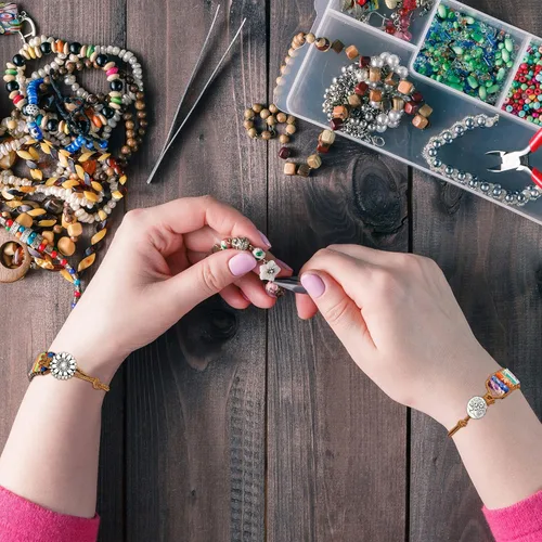 Vista 6 de Hicarer 3 pulseras de 7 chakras para mujeres y hombres, piedra natural, cuero envolvente, pulseras de cuentas curativas, piedras curativas, regalos