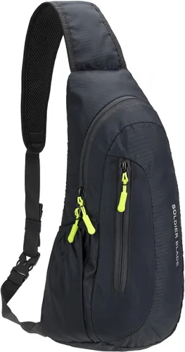 Vista 10 de Mochila cruzada para hombres y mujeres, mochila para el pecho, bolsa de hombro, gimnasio, ciclismo, viajes, deportes al aire libre